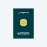 Storigraphic Sunshine Wooden Pin Badge