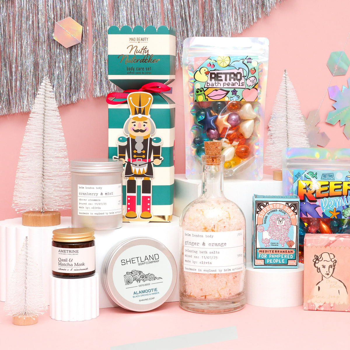 Retro Christmas Lip Balm Duo