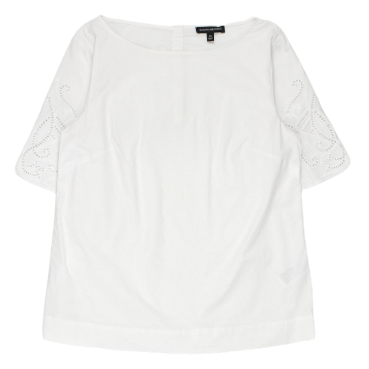 Banana Republic White Broderie Anglais Top
