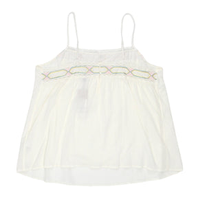 Hush White Embroidery Cami