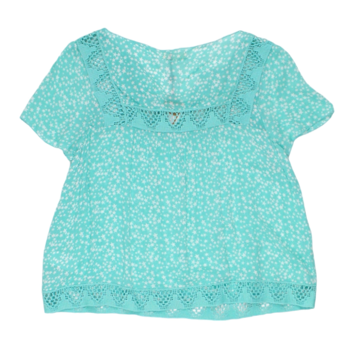 Hush Turquoise Star Marissa Lace Top