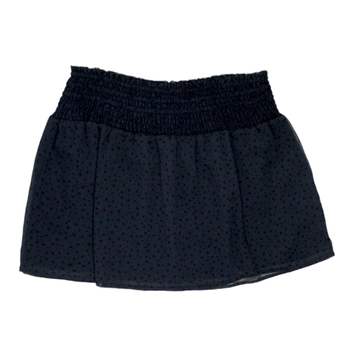 Hush Black Star/Dot Portia Shirred Skirt