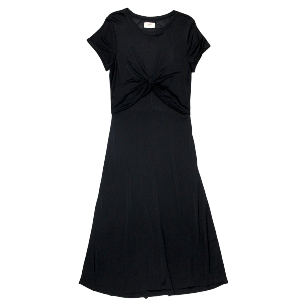Hush Black Silky Knot T-shirt Dress