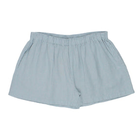 Hush Stone Blue Nusa Linen Shorts