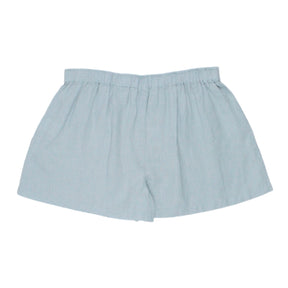 Hush Stone Blue Nusa Linen Shorts