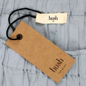 Hush Stone Blue Nusa Linen Shorts