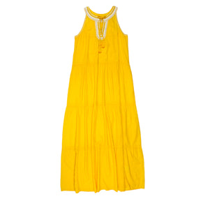 Hush Yellow/Ecru Lantana Crochet Dress