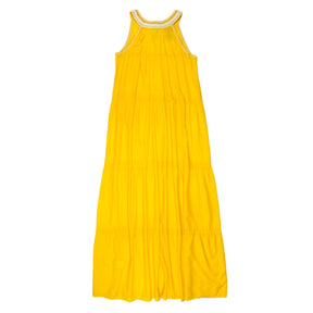 Hush Yellow/Ecru Lantana Crochet Dress