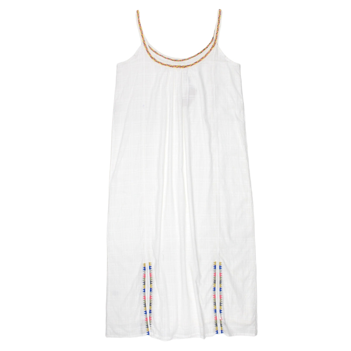 Hush White/Multi Kelsey Embroidered Dress