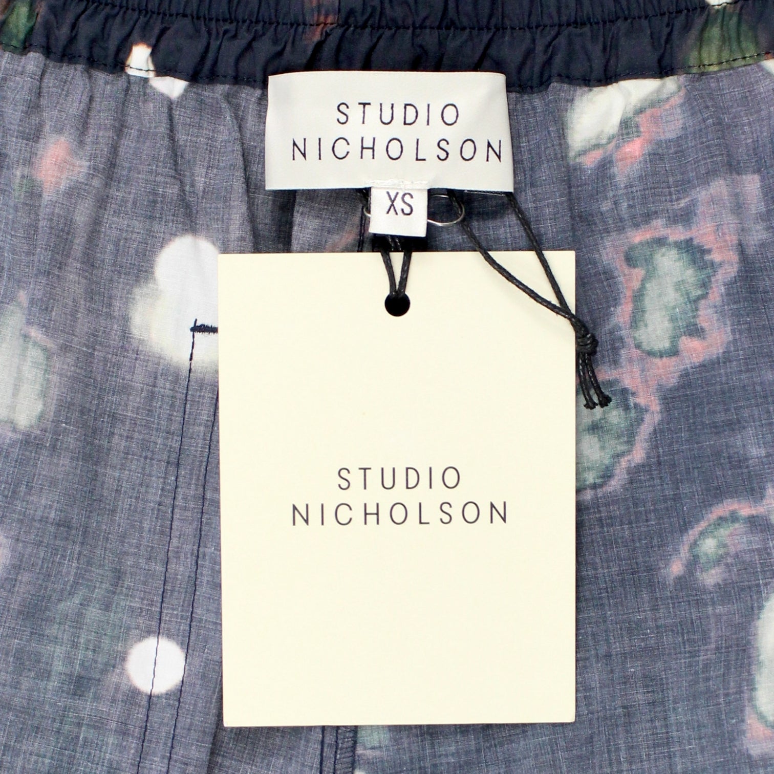 Studio Nicholson Navy Spot Shorts