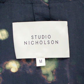 Studio Nicholson Navy Spot Hooded Top