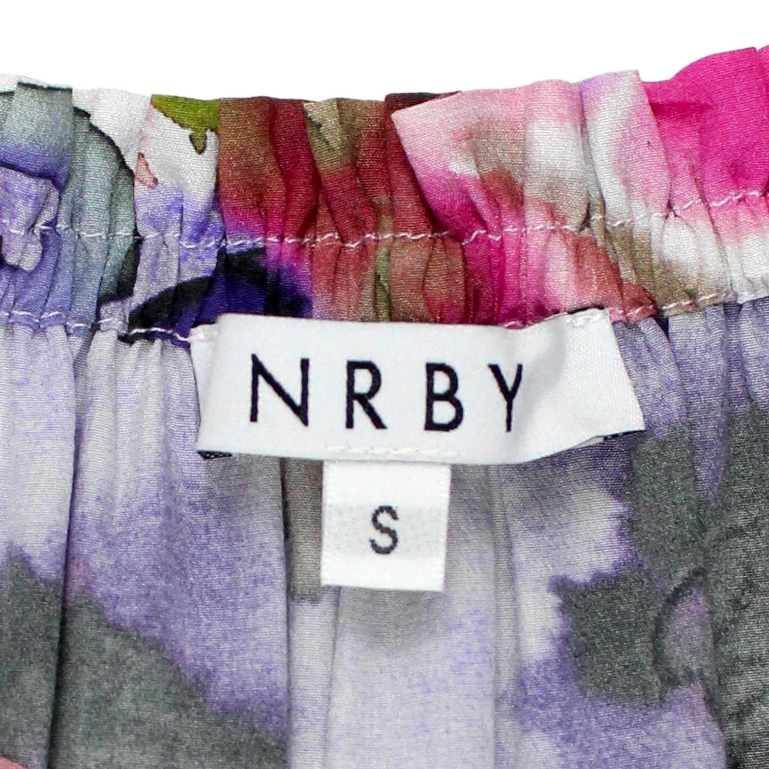 NRBY Purple Floral Silk Top