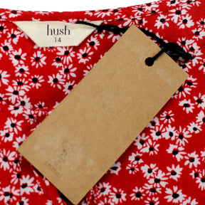 Hush Red Floral Folk Daisy Dress