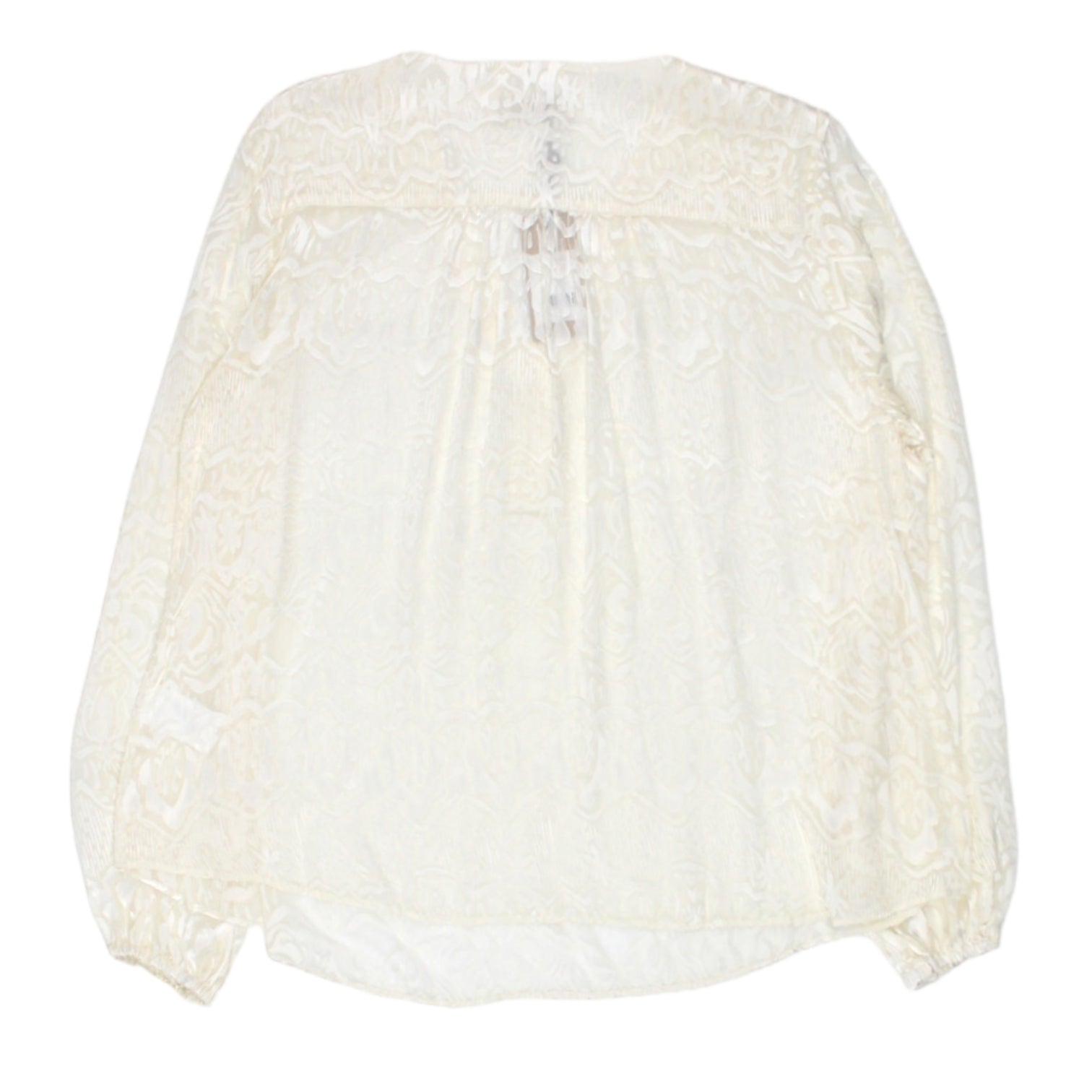 Hush Cream Devore Karen Blouse