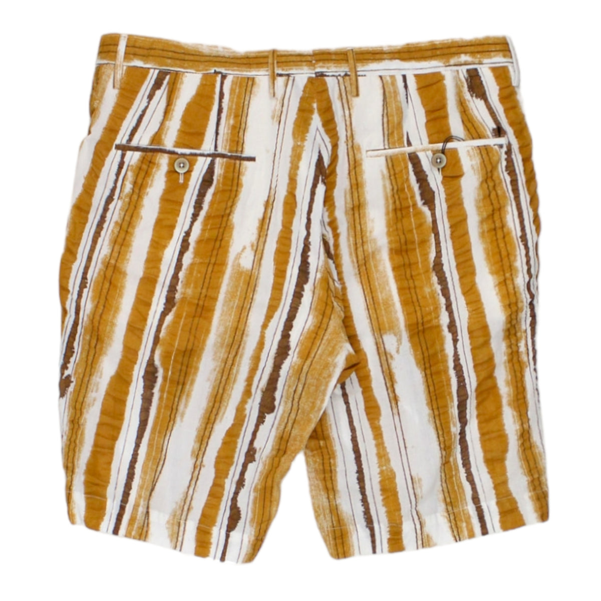 Connolly GTA Brown Brush Stroke Stripe Shorts