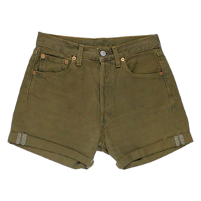 Levi's 501 Green Canvas Shorts