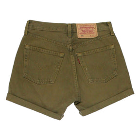 Levi's 501 Green Canvas Shorts