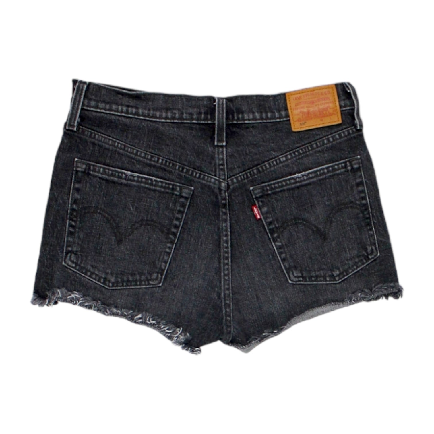 Levi's 501 Black Denim Cut-Off Shorts Shop from Crisis Online