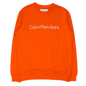 Calvin Klein Jeans Orange Logo Sweatshirt