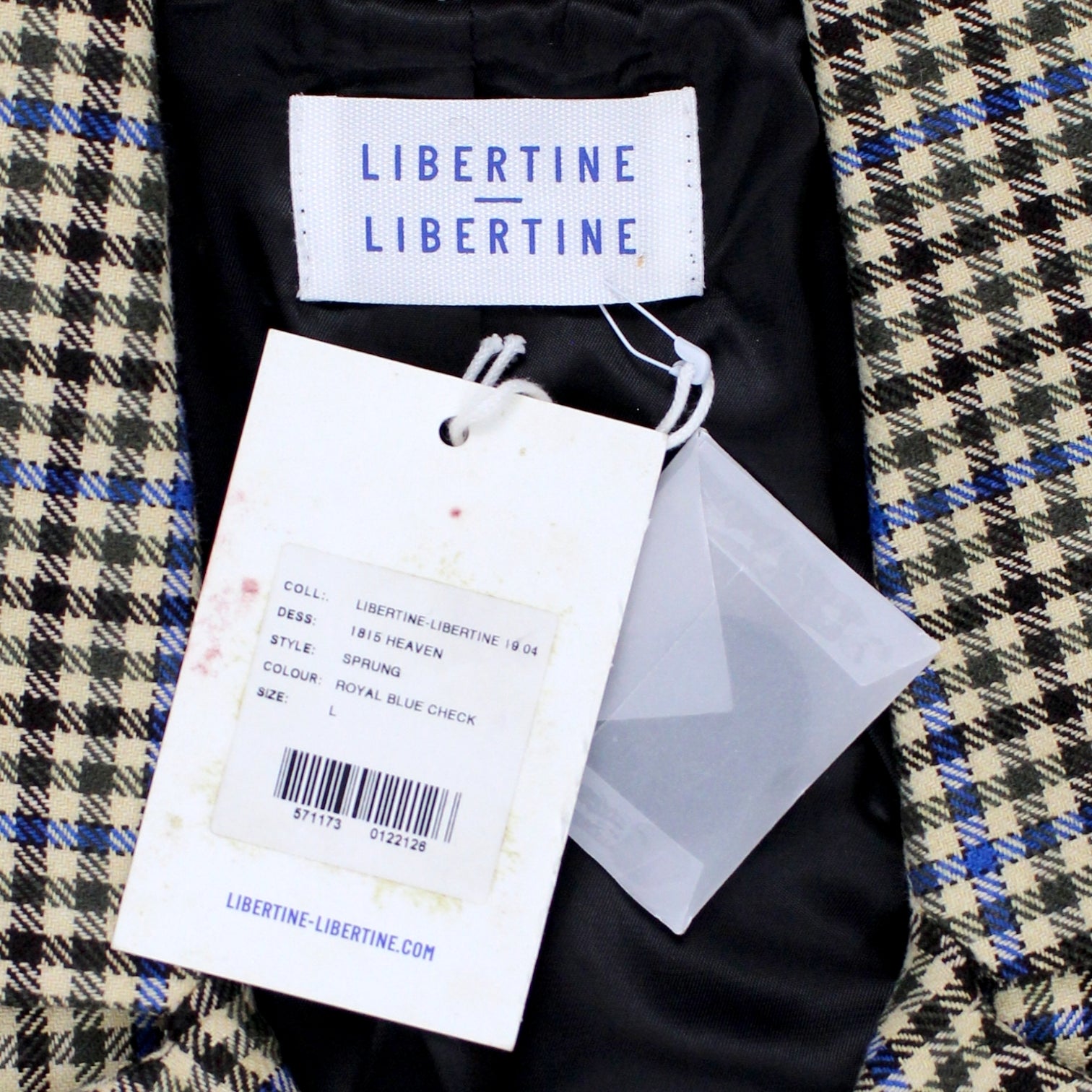 Libertine-Libertine Cream Check Jacket