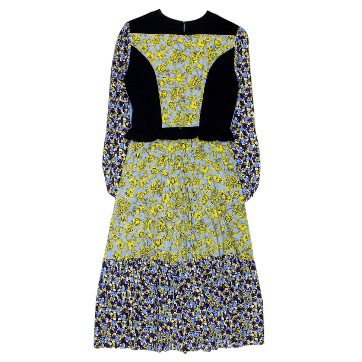MSGM Blue Floral Midaxi Dress