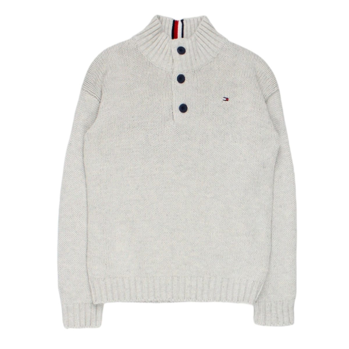 Tommy Hilfiger Grey Cotton Jumper
