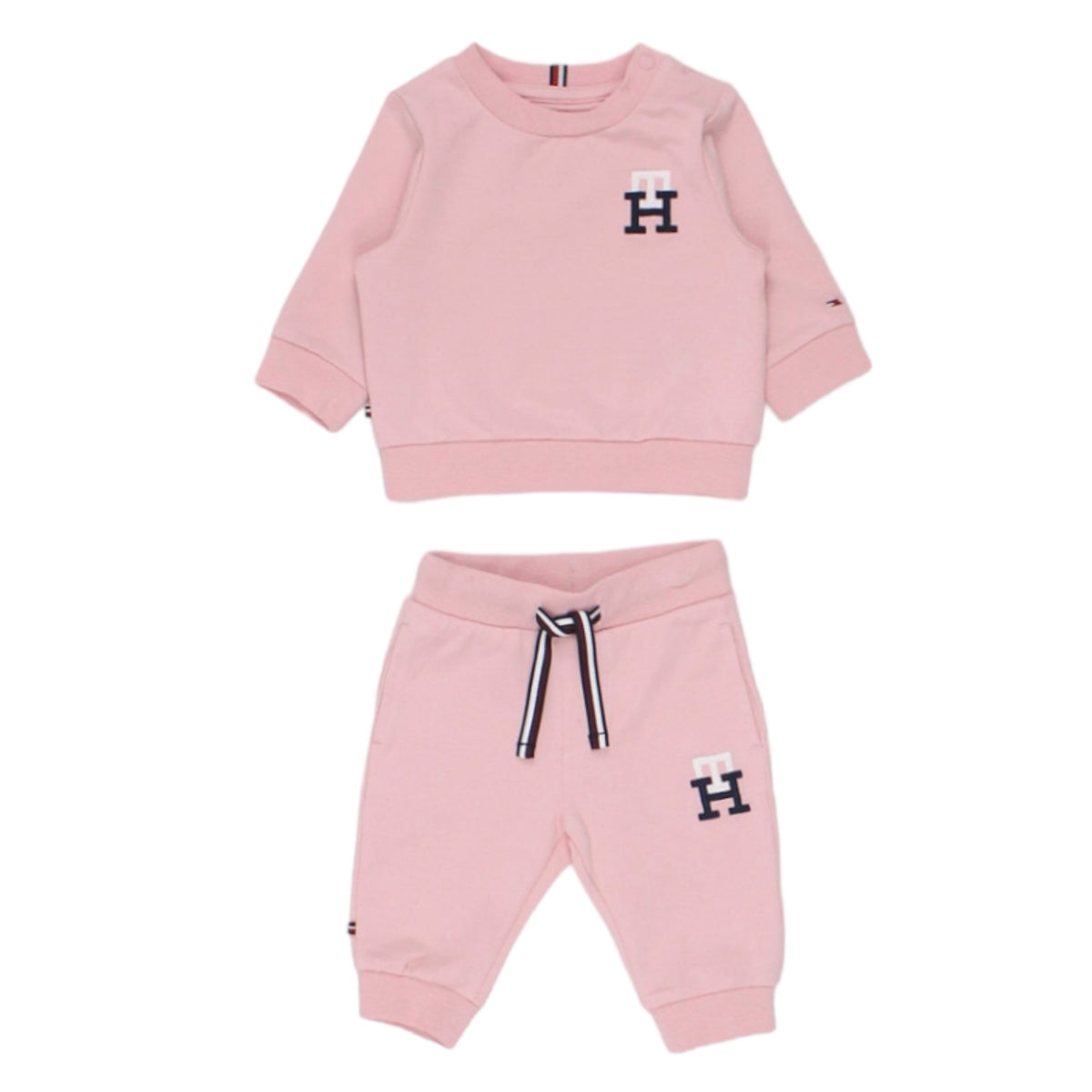 Tommy Hilfiger Pink Logo Sweatshirt & Pants