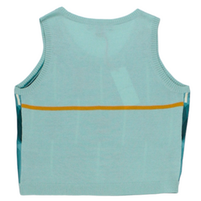 Orla Kiely Blue Tulip Silk Vest