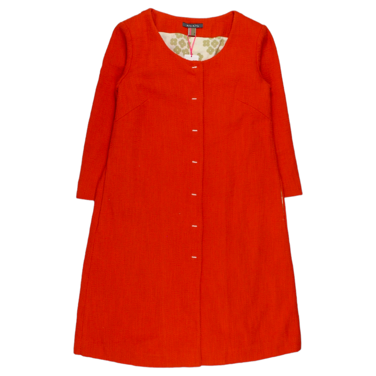 Orla Kiely Red Cotton Weave Coat