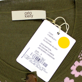 Orla Kiely Green/Pink Floral Cardigan