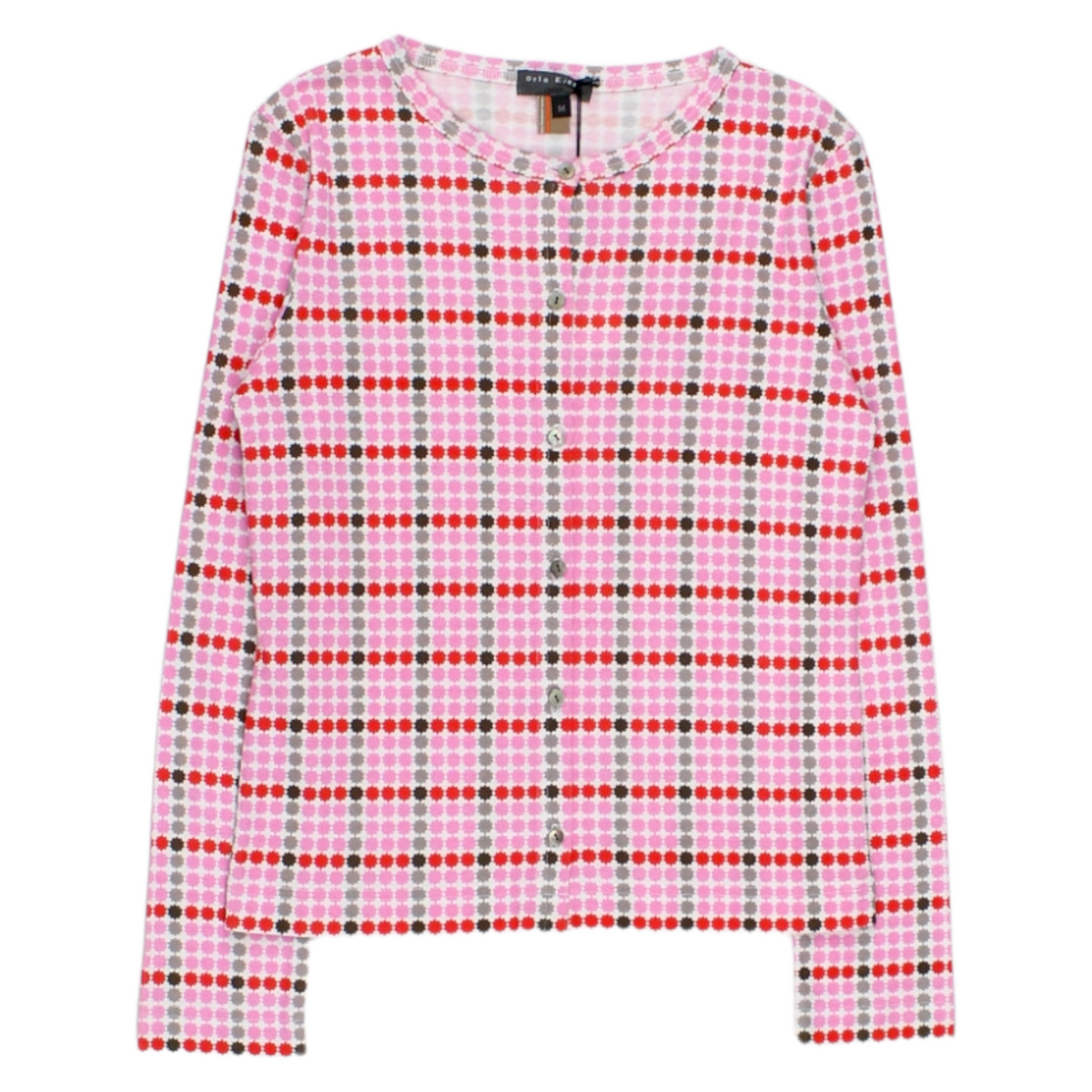 Orla Kiely Pink Floral Jersey Cardigan