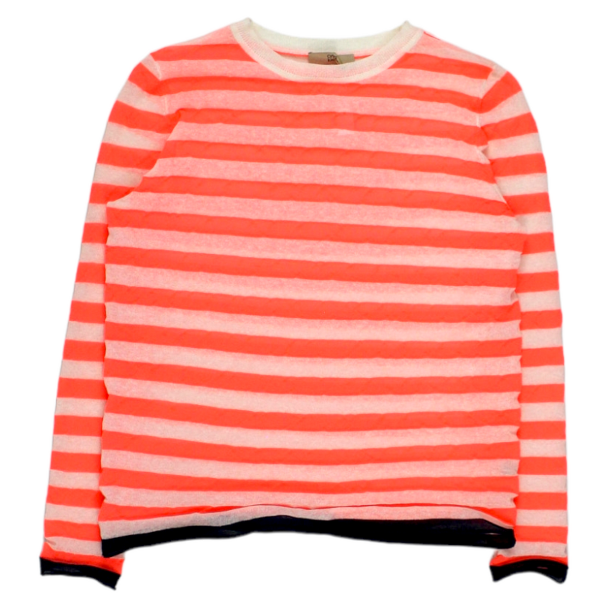 Orla Kiely Pink Fluro Stripe Jumper