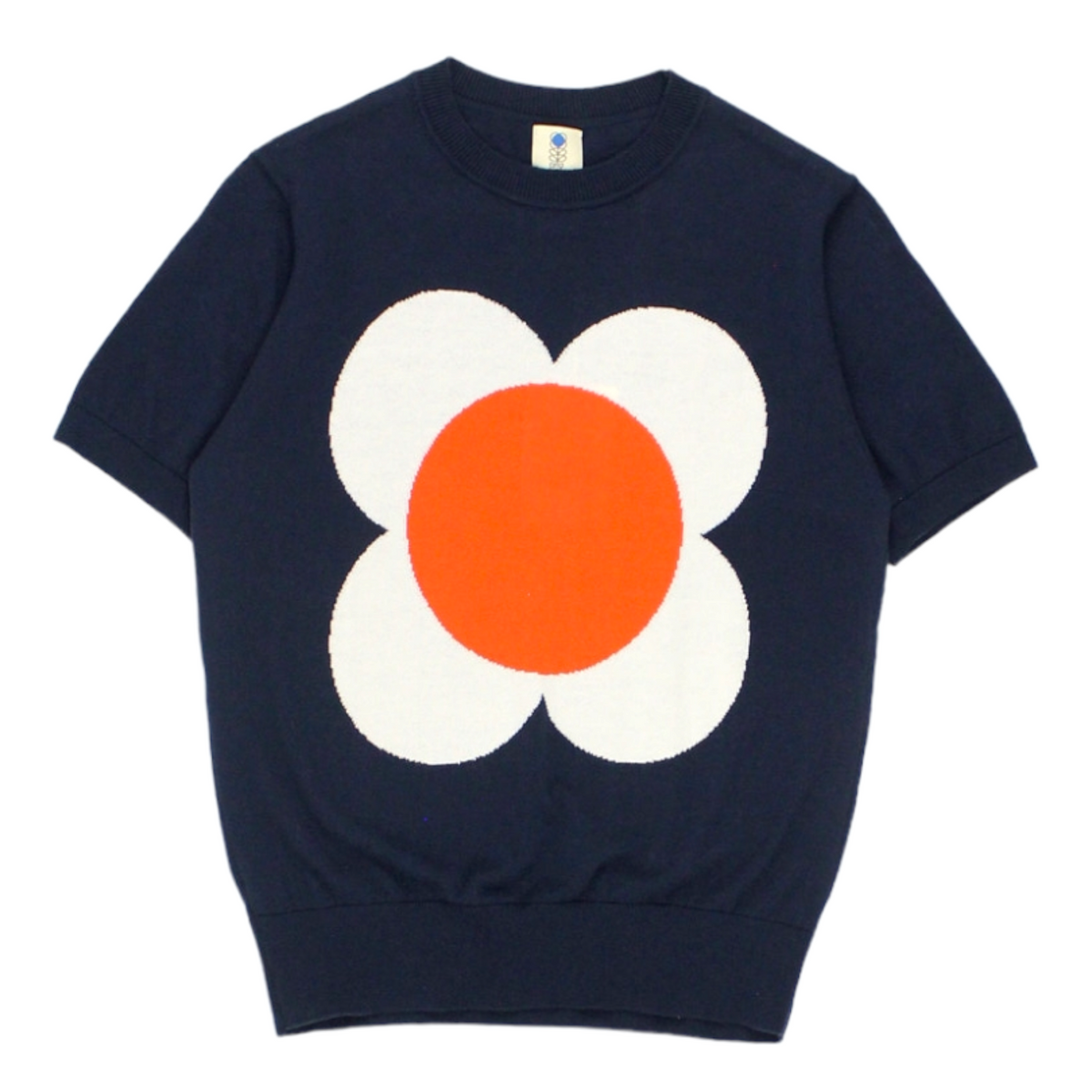 Orla Kiely Navy Flower Knit Top