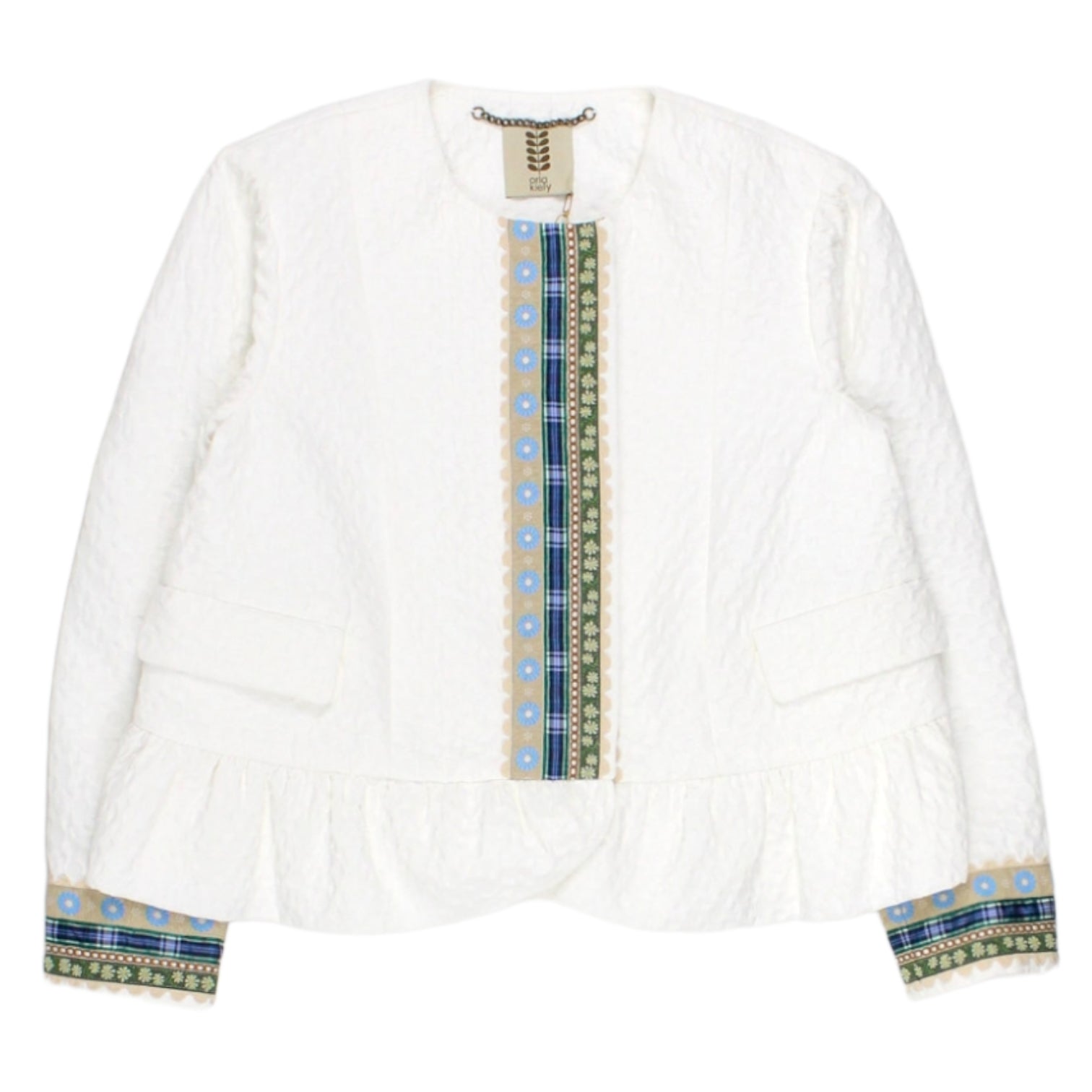 Orla Kiely White Floral Jacquard Jacket