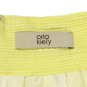 Orla Kiely Lemon Textured Midi Skirt