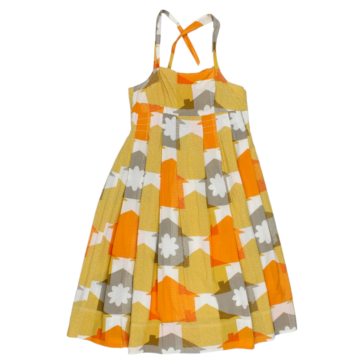 Orla Kiely Orange House Print Sundress