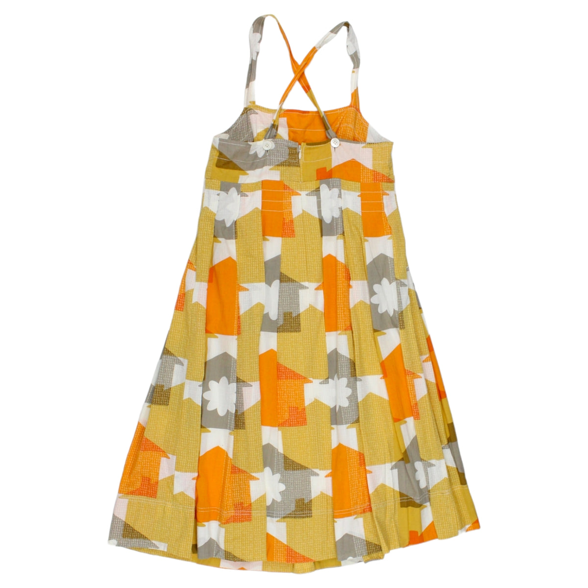 Orla Kiely Orange House Print Sundress