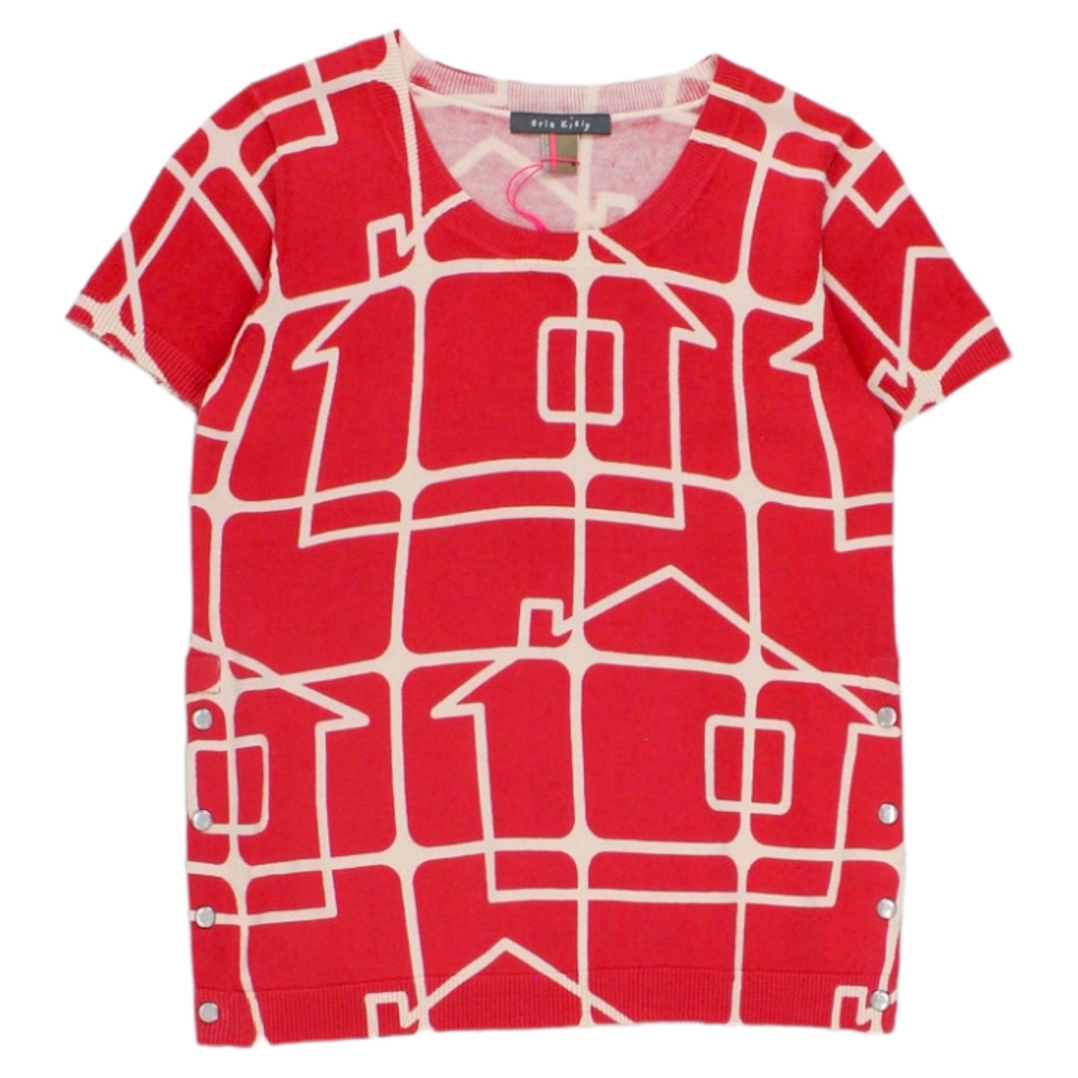 Orla Kiely Red House Knit Top