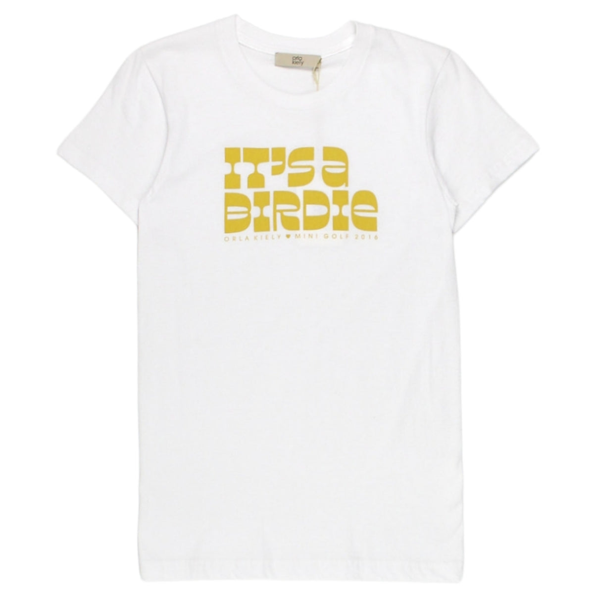 Orla Kiely White Golf Text T-Shirt