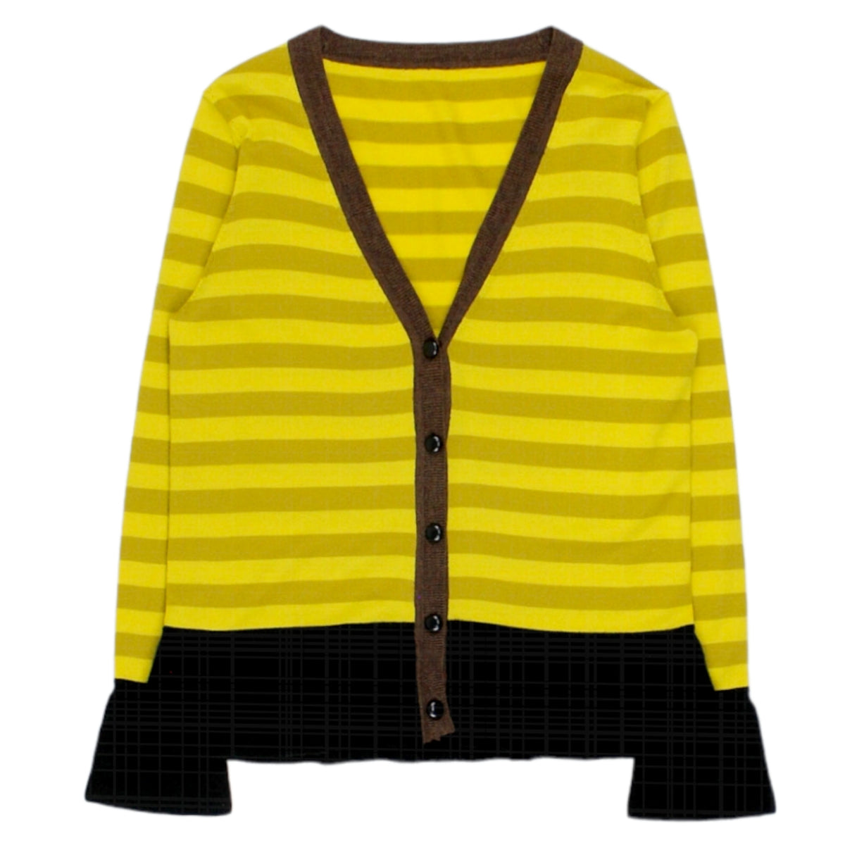 Orla Kiely Yellow Striped Cardigan