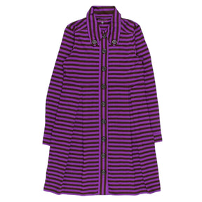 Orla Kiely Purple/Olive Stripe Jersey Dress