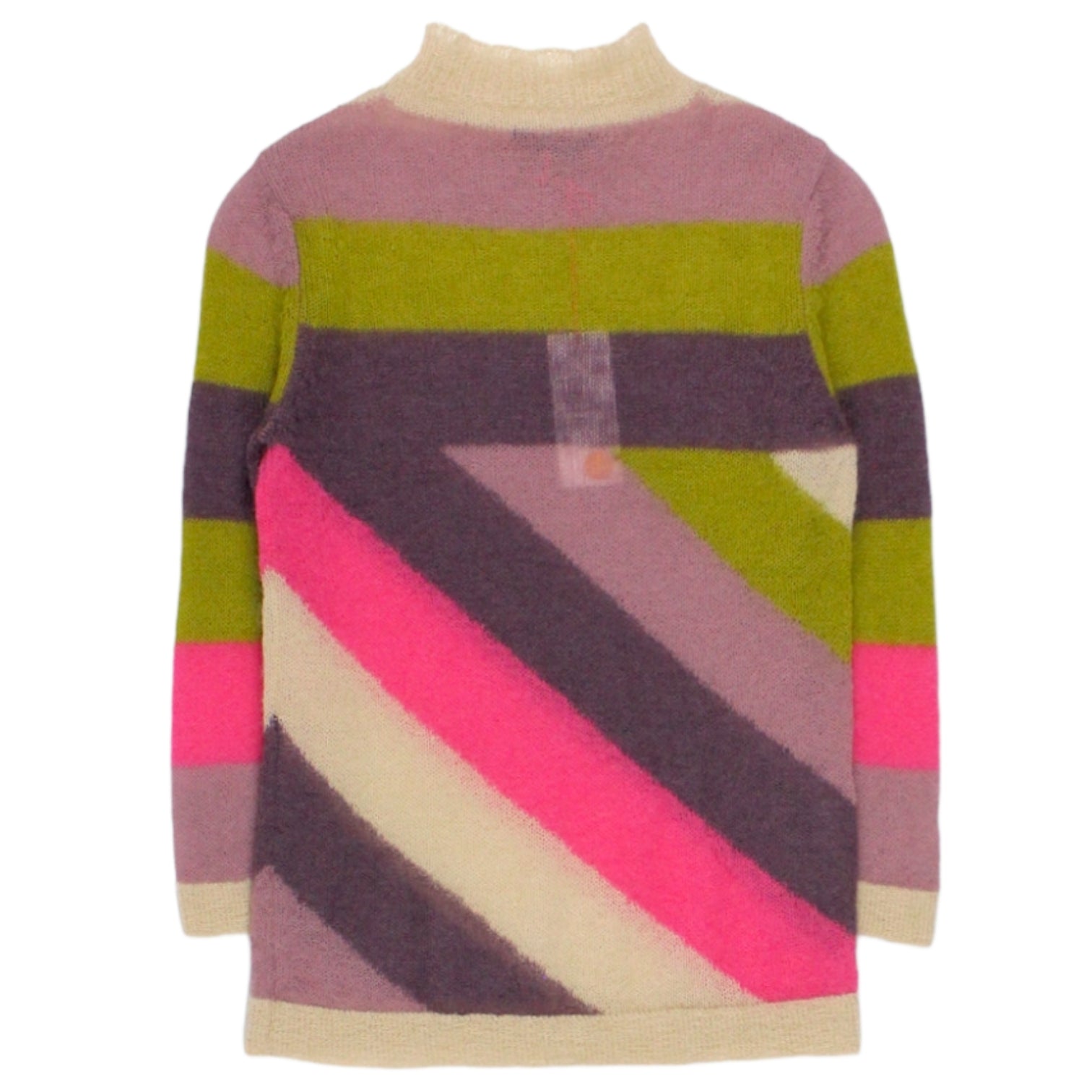 Orla Kiely Plum Striped Mohair Sweater