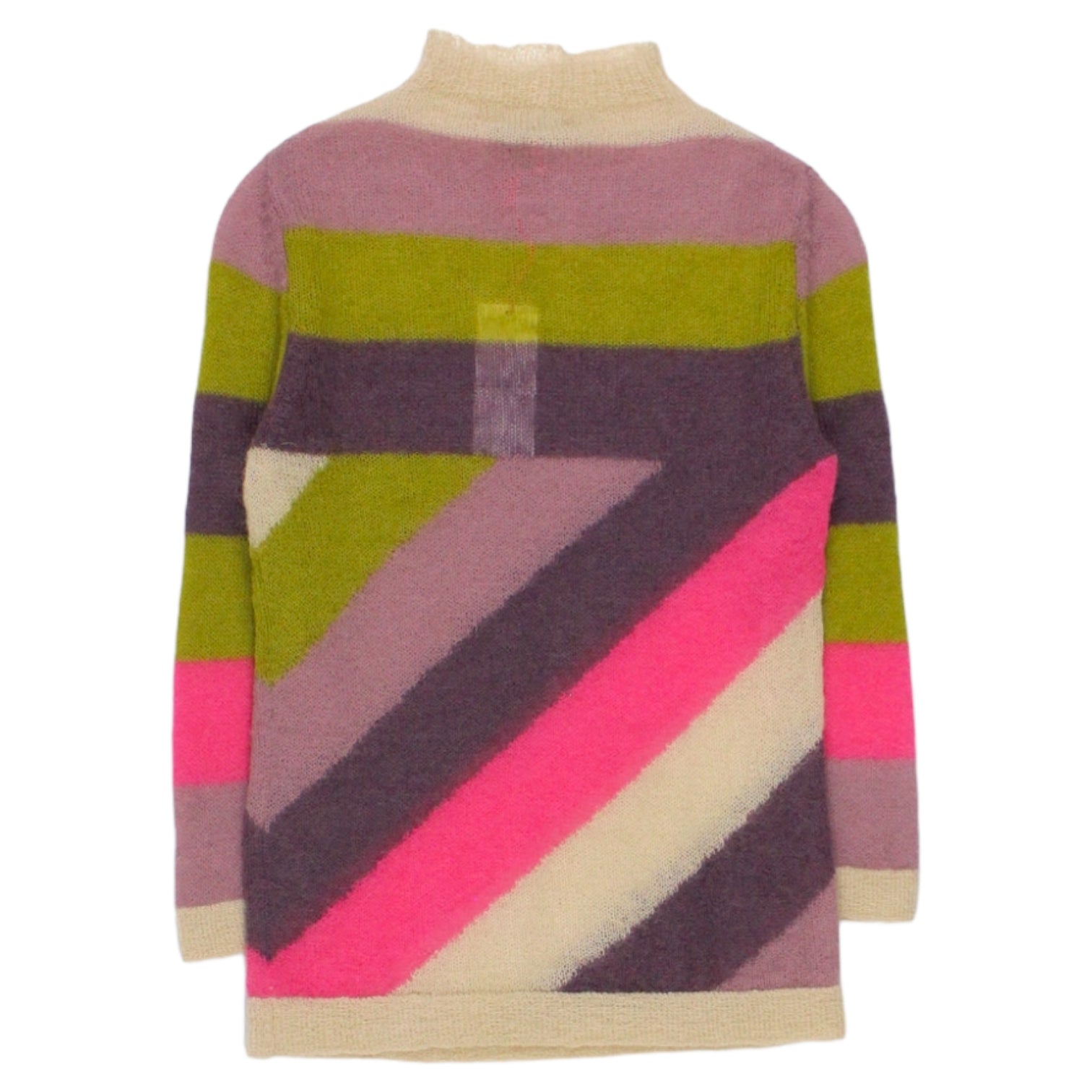 Orla Kiely Plum Striped Mohair Sweater
