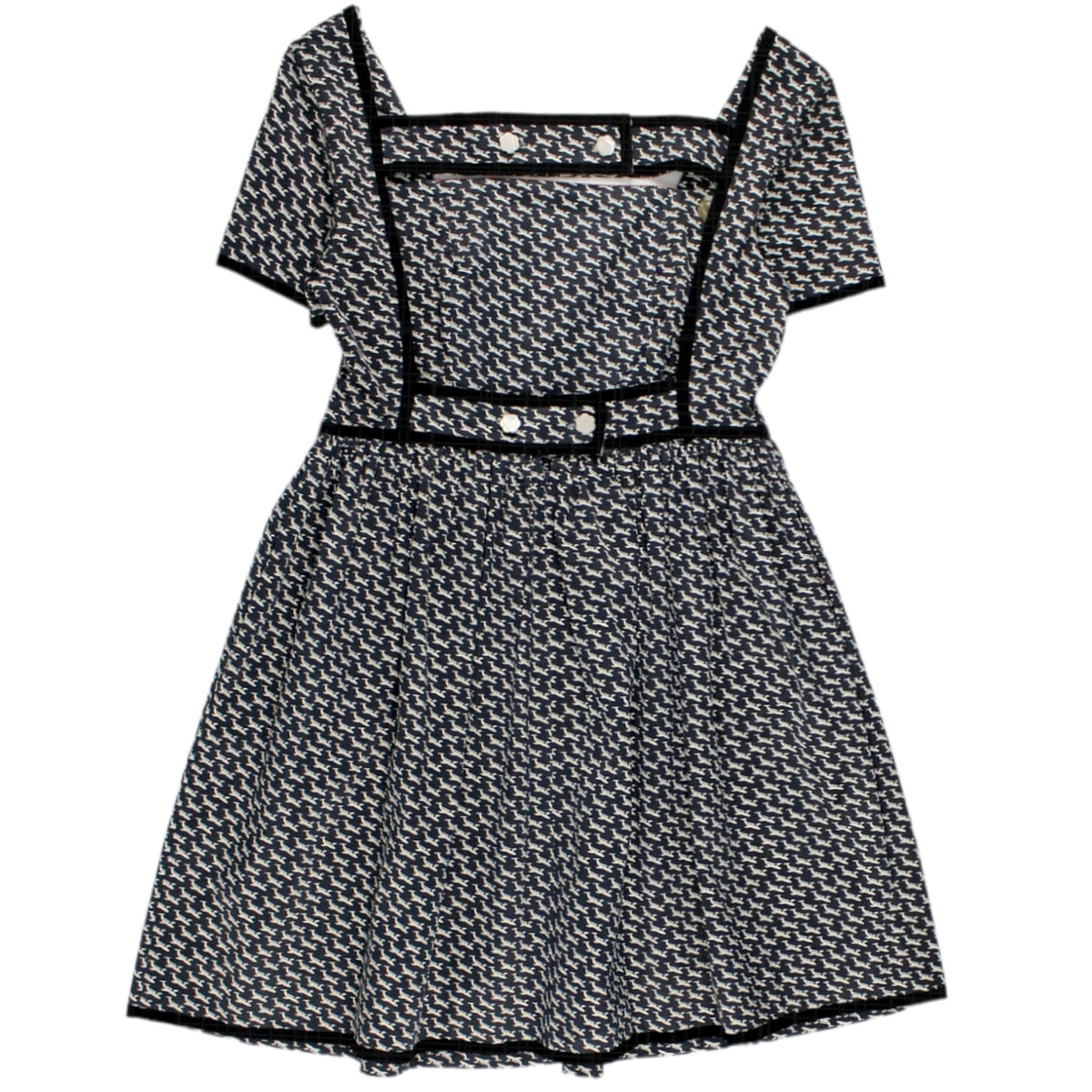 Orla Kiely Navy Aeroplane Backless Dress