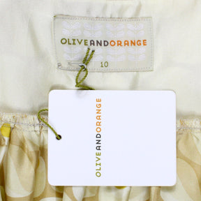 Olive & Orange Straw Floral Sundress