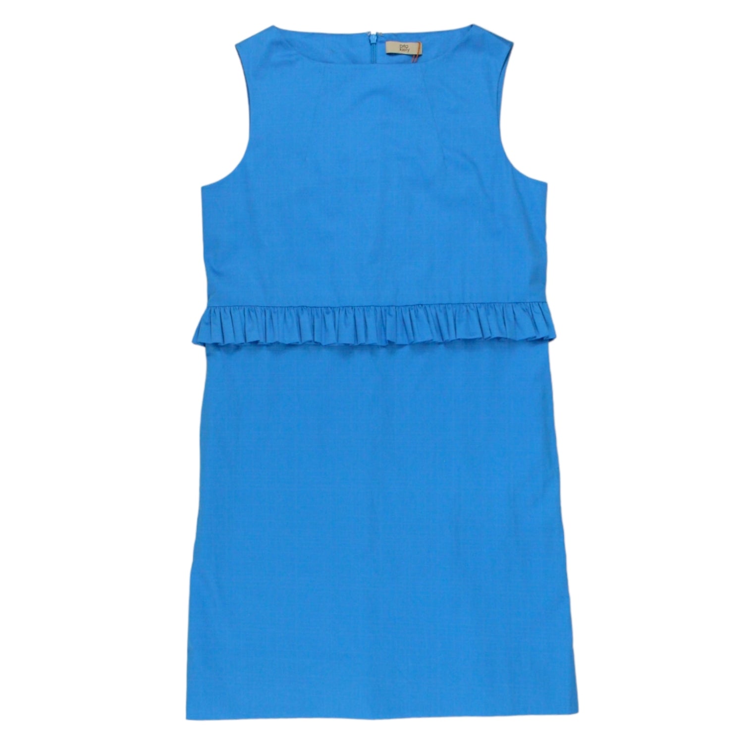 Orla Kiely Blue Frill Shift Dress