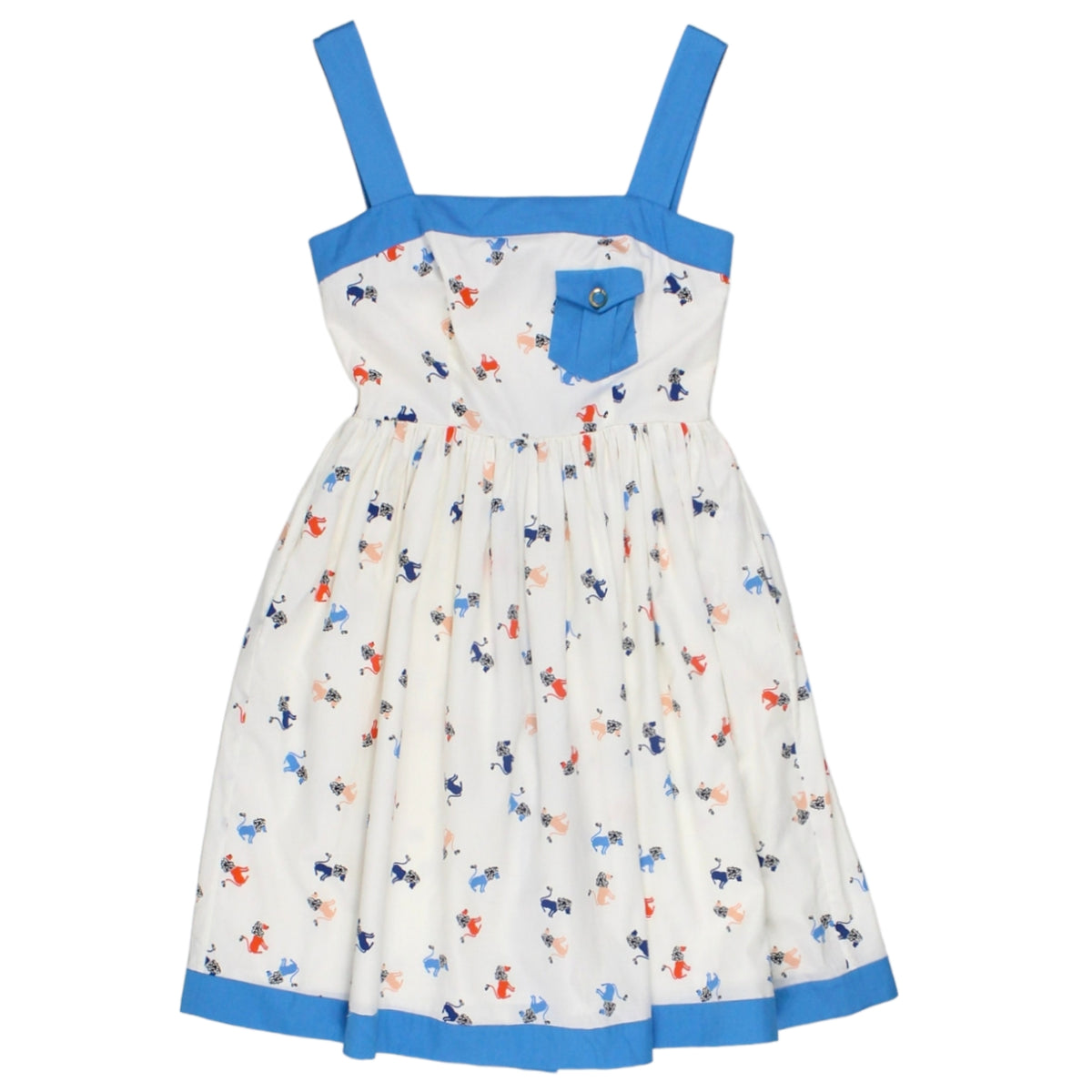 Orla Kiely White Poodle Print Sundress