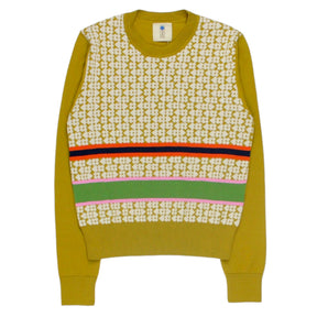 Orla Kiely Mustard Mini Flower Spot Petal Sweater