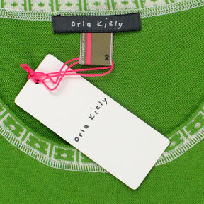 Orla Kiely Green Short Sleeve Top