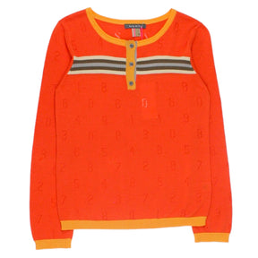 Orla Kiely Orange Number Knit Top
